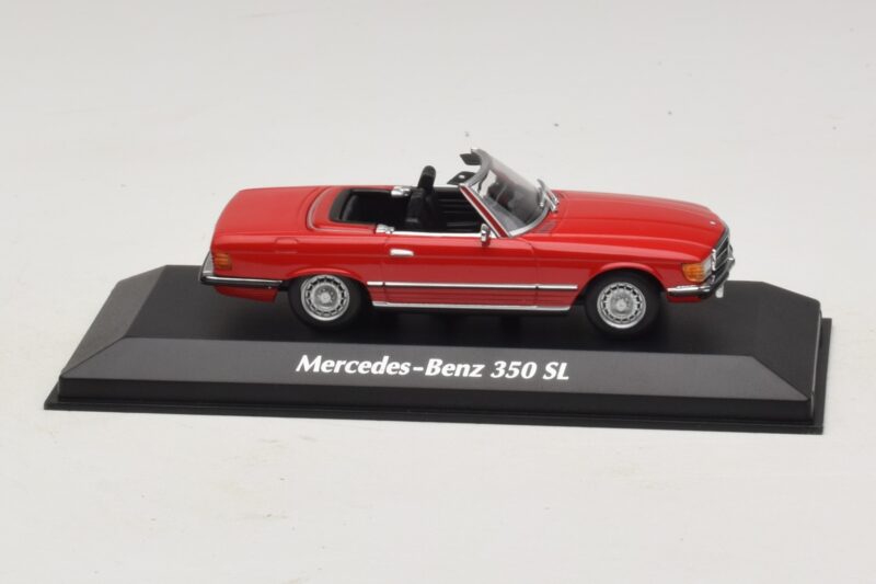 Mercedes 350 SL R107 Rosso Maxichamps 1:43 940033432 Pressofusione