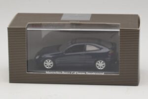 Mercedes C-Class Sportscoupe CL203 Blue Metallic Bundespressball Minichamps 1:43 MB010 Pressofusione — immagine 5 di 5