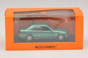 Mercedes C-Class W202 Verde Metallizzato Maxichamps 1:43 940037061 Pressofusione — immagine 5 di 5