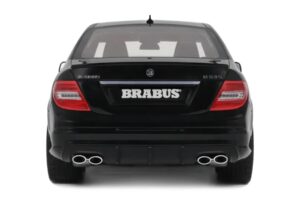 Mercedes C63 AMG W204 Brabus B63S Obsidian Black GT Spirit 1:18 GT582 Resina — immagine 5 di 5