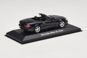 Mercedes SL R230 Blu Metallizzato Maxichamps 1:43 940037531 Pressofusione — immagine 2 di 5