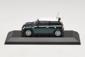 Mini Cooper One R50 Aero Green Con Tetto Bianco Minichamps 1:43 MINI011 Pressofusione
