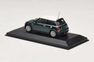 Mini Cooper One R50 Aero Green Con Tetto Bianco Minichamps 1:43 MINI011 Pressofusione — immagine 3 di 5