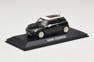 Mini Cooper S R53 Nero Con Tetto Panoramico Minichamps 1:43 MINI022 Pressofusione — immagine 2 di 4