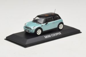 Mini Cooper S R53 Azzurro Metallizzato Con Tetto Nero Minichamps 1:43 MINI030 Pressofusione — immagine 2 di 4