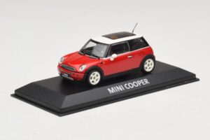 Mini Cooper S R53 Rosso Con Tetto Panoramico Minichamps 1:43 MINI024 Pressofusione — immagine 2 di 5
