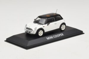 Mini Cooper S R53 Bianco Con Tetto Nero Minichamps 1:43 MINI027 Pressofusione — immagine 2 di 4