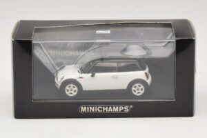 Mini Cooper S R53 Bianco Con Tetto Nero Minichamps 1:43 MINI027 Pressofusione — immagine 4 di 4
