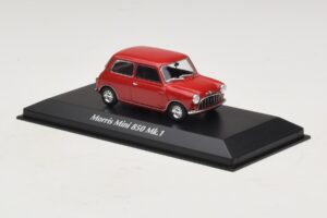 Morris Mini 850 Mk1 Rosso Maxichamps 1:43 940138600 Pressofusione — immagine 3 di 5