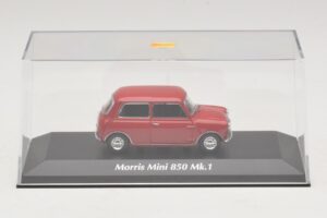 Morris Mini 850 Mk1 Rosso Maxichamps 1:43 940138600 Pressofusione — immagine 4 di 5