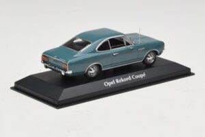 Opel Rekord C Coupé Blu Maxichamps 1:43 940046121 Pressofusione — immagine 2 di 5