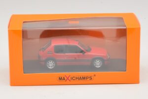Peugeot 205 GTi Rosso Maxichamps 1:43 940112300 Pressofusione — immagine 5 di 5