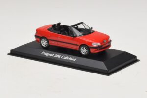 Peugeot 306 Cabriolet Rosso Maxichamps 1:43 940112830 Pressofusione — immagine 3 di 5