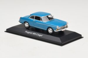 Peugeot 404 Coupé Blu Maxichamps 1:43 940112921 Pressofusione — immagine 3 di 5