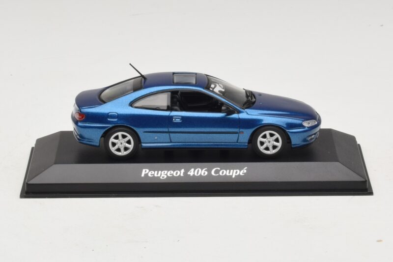Peugeot 406 Coupé Blu Metallizzato Maxichamps 1:43 940112620 Pressofusione