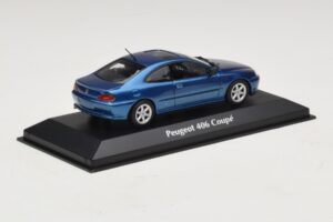 Peugeot 406 Coupé Blu Metallizzato Maxichamps 1:43 940112620 Pressofusione — immagine 2 di 5