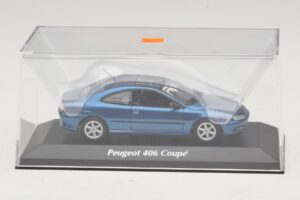 Peugeot 406 Coupé Blu Metallizzato Maxichamps 1:43 940112620 Pressofusione — immagine 4 di 5