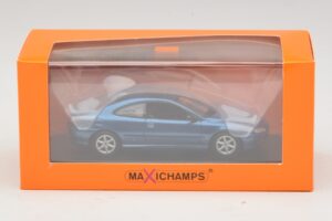 Peugeot 406 Coupé Blu Metallizzato Maxichamps 1:43 940112620 Pressofusione — immagine 5 di 5