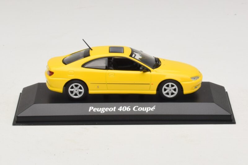 Peugeot 406 Coupé Giallo Maxichamps 1:43 940112621 Pressofusione