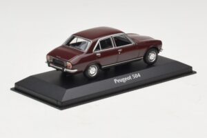 Peugeot 504 Rosso Scuro Maxichamps 1:43 940112500 Pressofusione — immagine 2 di 5
