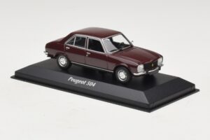 Peugeot 504 Rosso Scuro Maxichamps 1:43 940112500 Pressofusione — immagine 3 di 5