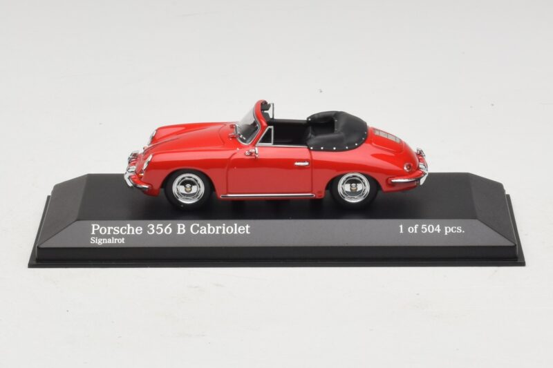 Porsche 356 B Cabriolet Rosso Minichamps 1:43 400064331 Pressofusione