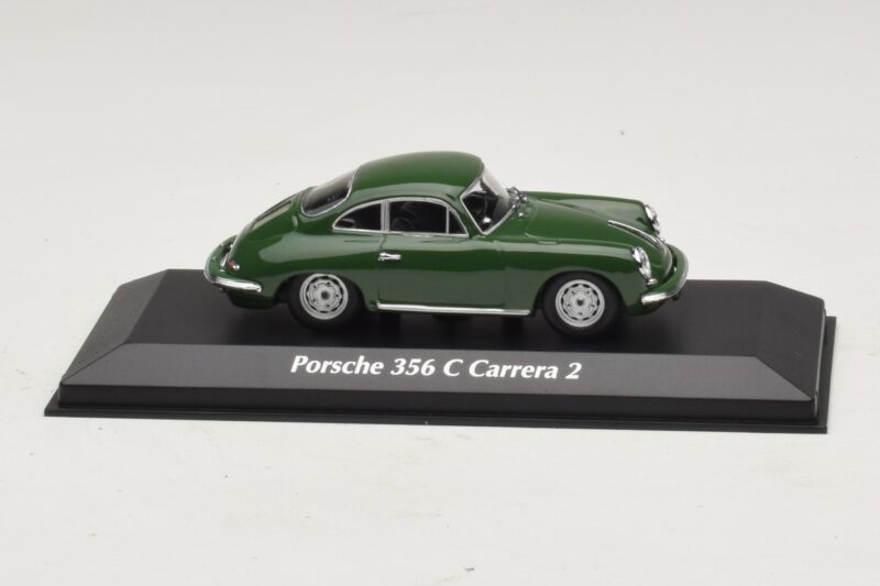 Porsche 356C Carrera 2 Verde Scuro Maxichamps 1:43 940062360 Pressofusione