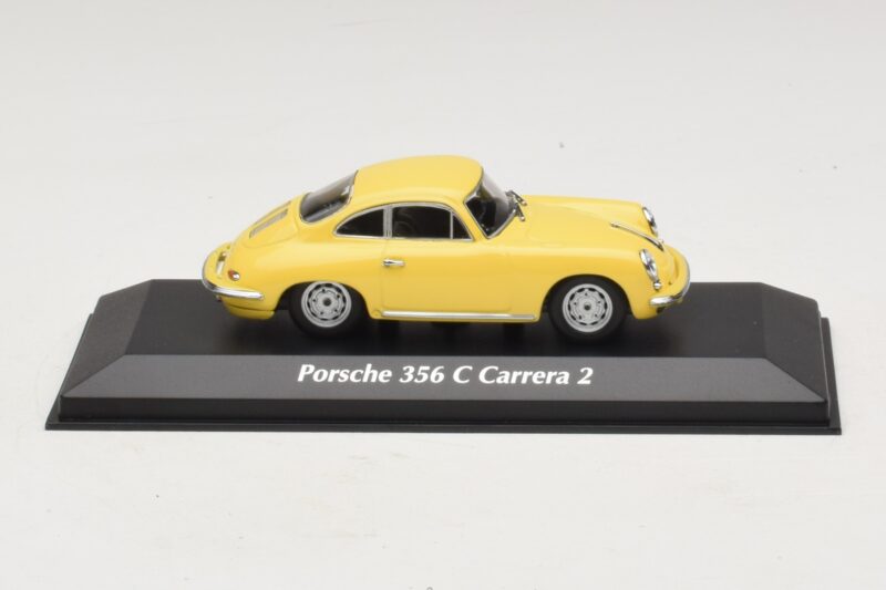 Porsche 356C Carrera 2 Giallo Maxichamps 1:43 940062361 Pressofusione