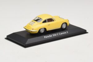 Porsche 356C Carrera 2 Giallo Maxichamps 1:43 940062361 Pressofusione — immagine 2 di 5