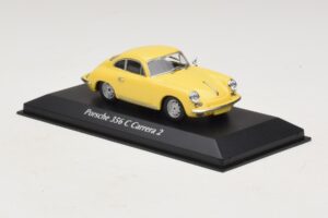 Porsche 356C Carrera 2 Giallo Maxichamps 1:43 940062361 Pressofusione — immagine 3 di 5