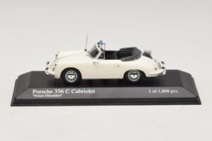 Porsche 356C Cabriolet Polizei Dusseldorf Minichamps 1:43 430062391 Pressofusione