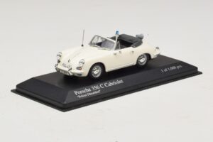 Porsche 356C Cabriolet Polizei Dusseldorf Minichamps 1:43 430062391 Pressofusione — immagine 2 di 5