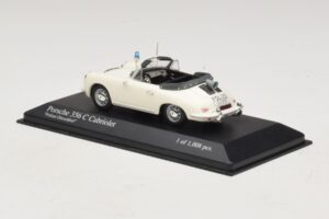Porsche 356C Cabriolet Polizei Dusseldorf Minichamps 1:43 430062391 Pressofusione — immagine 3 di 5