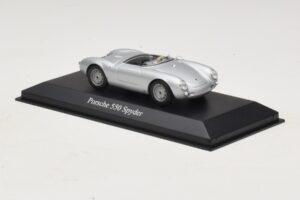 Porsche 550 Spyder Argento Maxichamps 1:43 940066030 Pressofusione — immagine 3 di 5