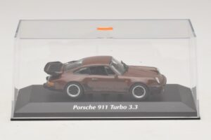 Porsche 911 930 Turbo 3.3 Marrone Maxichamps 1:43 940069001 Pressofusione — immagine 4 di 5