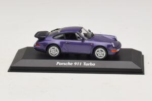 Porsche 911 964 Turbo Viola Metallizzato Maxichamps 1:43 Porsche 911 964 Turbo Viola Metallizzato Maxichamps 1:43 940069100 Pressofusione
