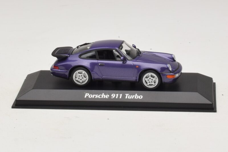 Porsche 911 964 Turbo Viola Metallizzato Maxichamps 1:43 940069100 Pressofusione
