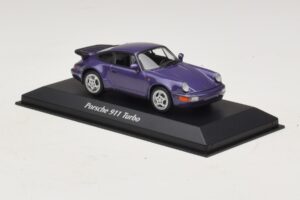 Porsche 911 964 Turbo Viola Metallizzato Maxichamps 1:43 940069100 Pressofusione — immagine 3 di 5