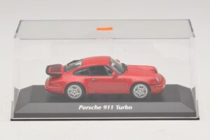 Porsche 911 964 Turbo Rosso Maxichamps 1:43 940069102 Pressofusione — immagine 4 di 5