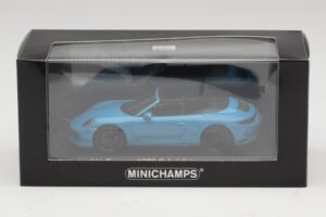 Porsche 911 991.1 Carrera 4 GTS Cabriolet Blu Minichamps 1:43 410067332 Pressofusione — immagine 5 di 5