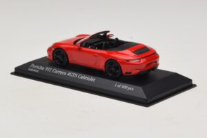 Porsche 911 991.1 Carrera 4 GTS Cabriolet Rosso Minichamps 1:43 410067330 Pressofusione — immagine 3 di 5