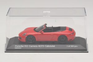 Porsche 911 991.1 Carrera 4 GTS Cabriolet Rosso Minichamps 1:43 410067330 Pressofusione — immagine 4 di 5