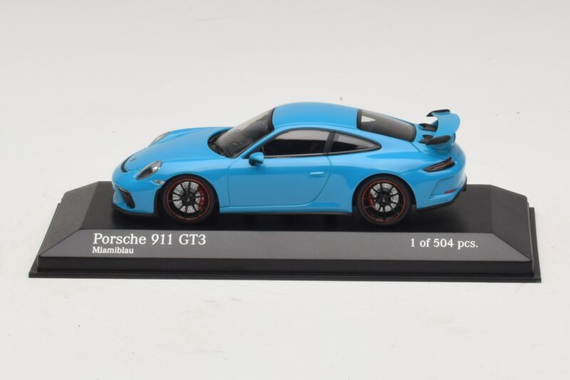 Porsche 911 991.1 GT3 Blu Minichamps 1:43 410066022 Pressofusione