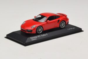 Porsche 911 991.1 Turbo S Rosso Minichamps 1:43 410067170 Pressofusione — immagine 2 di 5