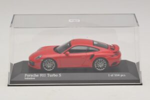 Porsche 911 991.1 Turbo S Rosso Minichamps 1:43 410067170 Pressofusione — immagine 4 di 5