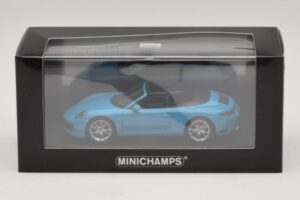 Porsche 911 991.2 Carrera 4 Cabriolet Blu Minichamps 1:43 410067232 Pressofusione — immagine 5 di 5
