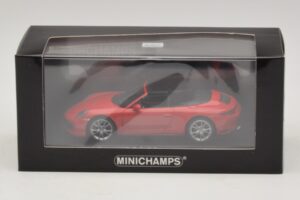Porsche 911 991.2 Carrera 4 Cabriolet Rosso Minichamps 1:43 410067230 Pressofusione — immagine 5 di 5