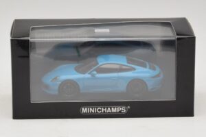 Porsche 911 991.2 Carrera 4 GTS Miami Blue Minichamps 1:43 410067322 Pressofusione — immagine 5 di 5