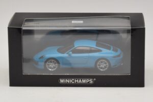 Porsche 911 991.2 Carrera 4S Blu Minichamps 1:43 410067242 Pressofusione — immagine 5 di 5