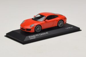 Porsche 911 991.2 Carrera 4S Arancione Minichamps 1:43 410067241 Pressofusione — immagine 2 di 5